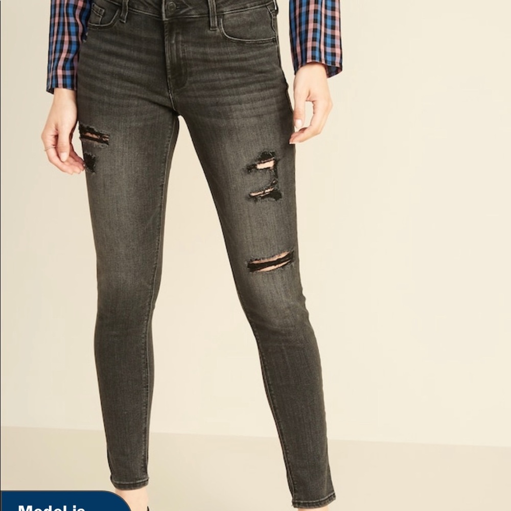 Old Navy Rockstar Jeans In Grey